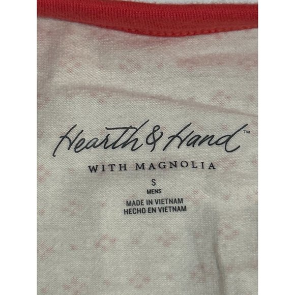 Hearth & Hand With Magnolia, Beige & Orange, 2 Pc Pajamas Set, Small - Picture 6 of 12